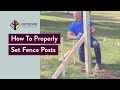 How to Set Fence Posts