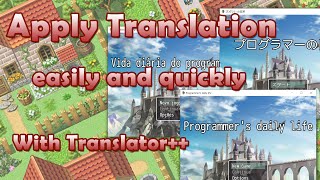 Apply Translation into RPG Maker Games