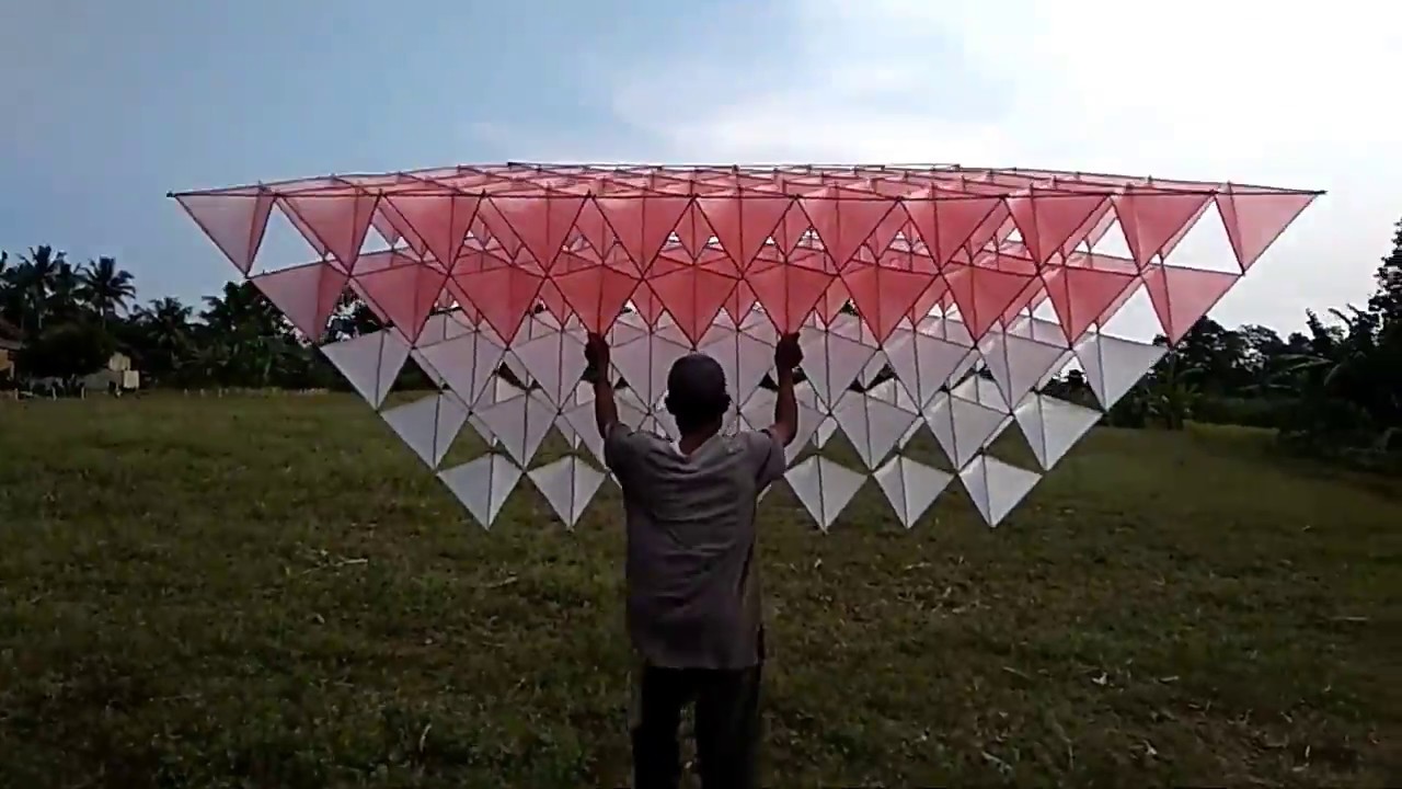 layangan paling unik TETRAHEDRAL KITE YouTube