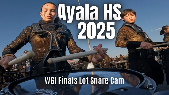 Ayala HS 2025 WGI Finals Lot Snare Cam