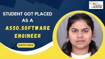 Got placed as a | Associate Software Engineer | From JSpiders Hadapsar...