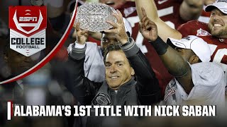 Nick Saban’s first national championship at Alabama | ESPN Throwback