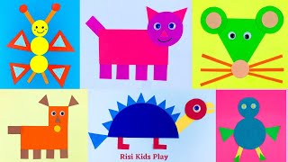 SHAPE ANIMAL CRAFTS | Animals from shapes