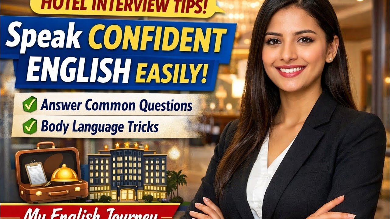 How to Speak Confident English in a Hotel Interview | Easy Tips for freshers@myenglishjourney001 