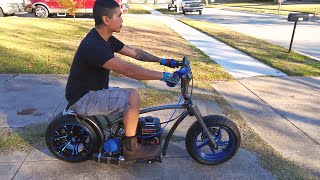 Custom Scratch Built Mini Bike #4 Test Ride