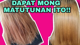 PAANO IREBOND ANG BLEACH HAIR | HOW TO REBOND BLEACH HAIR | Chading