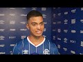 Kevin Kelsy reacts to scoring his first Rangers goal