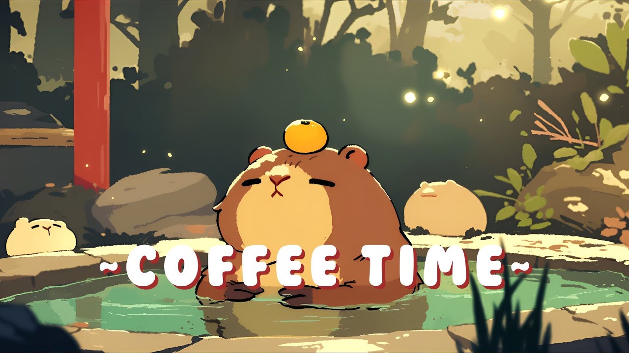 Capybara Chill Radio - Calm Music for Focus & Study ~ Chill Session ~ 🦫 🎵 🌙