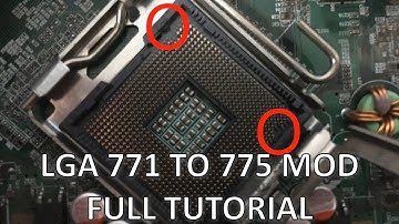 LGA 771 to 775 MOD. HACK YOUR MOTHERBOARD TO HANDLE A CHEAP XEON