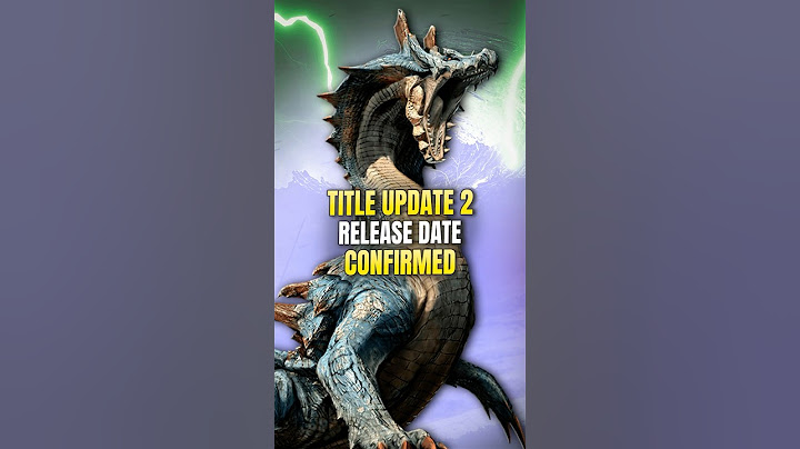 TU 2 Release Date Confirmed! Monster Hunter Wilds