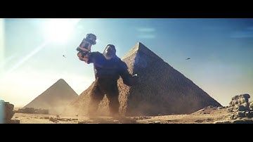 Godzilla Jumps off the Cliff Scene   Godzilla X Kong  The New Empire