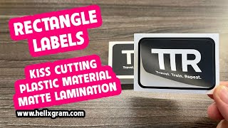 Kiss Cut Rectangle Stickers | Plastic Vinyl Stickers | Matte Laminated Stickers | Kiss Cutting Label screenshot 2