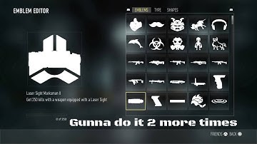 PS4: how to use a locked emblem on emblem editor advanced warfare