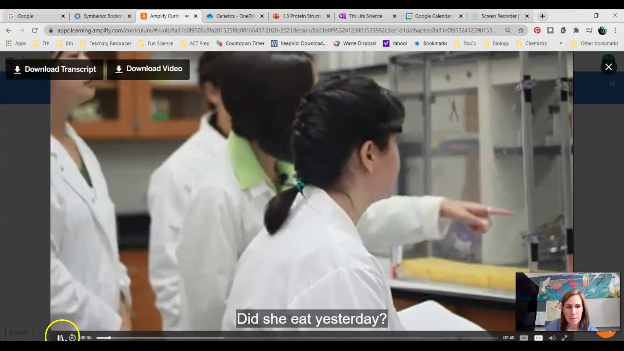 Traits & Reproduction 1.2/1.3 Protein Modeling Activity