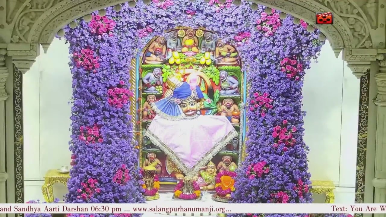 Mangla Aarti Darshan Salangpur Date 08-11-2025