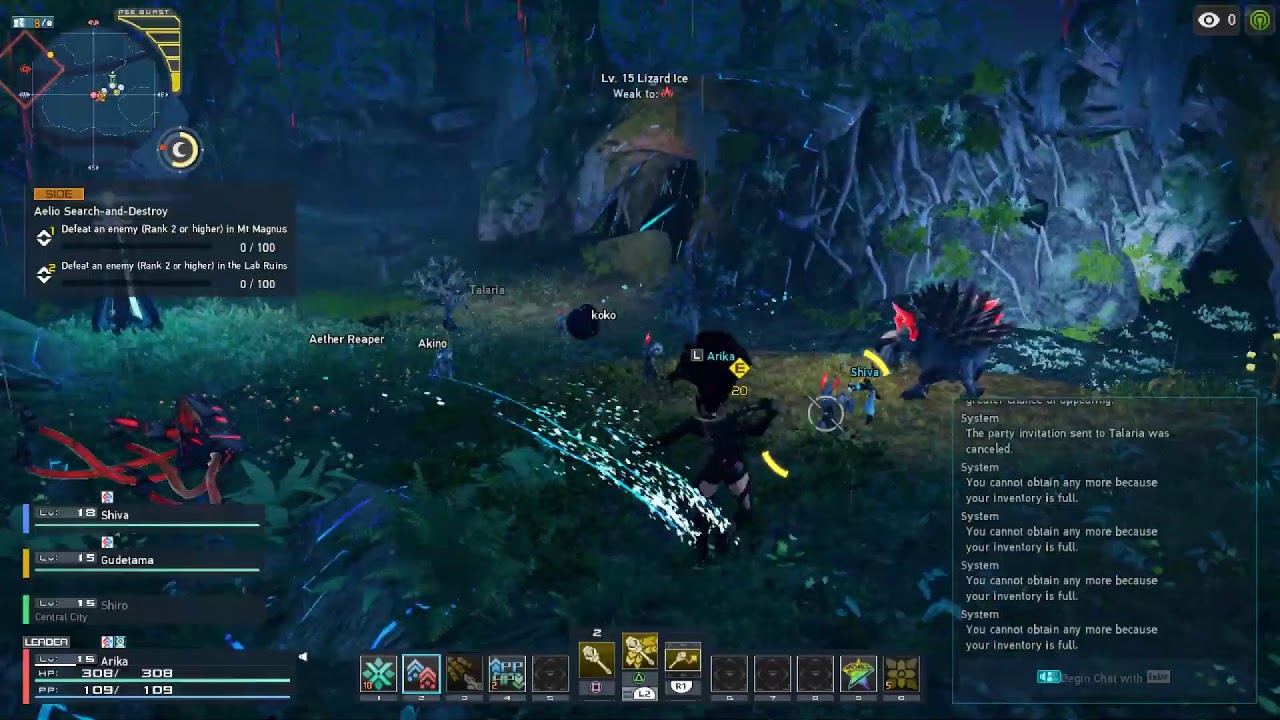 PSO2NGS End Game Grinding YouTube