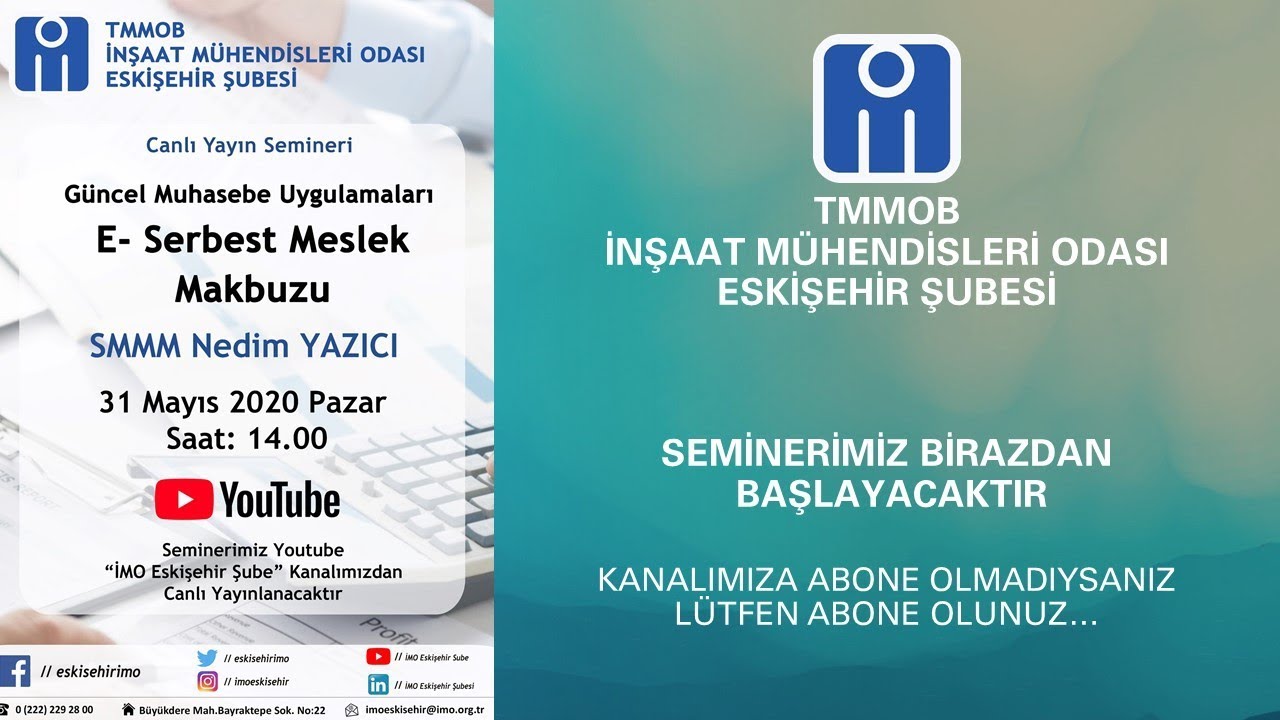 guncel muhasebe uygulamalari e serbest meslek makbuzu smmm nedim yazici youtube guncel muhasebe uygulamalari e serbest meslek makbuzu smmm nedim yazici youtube