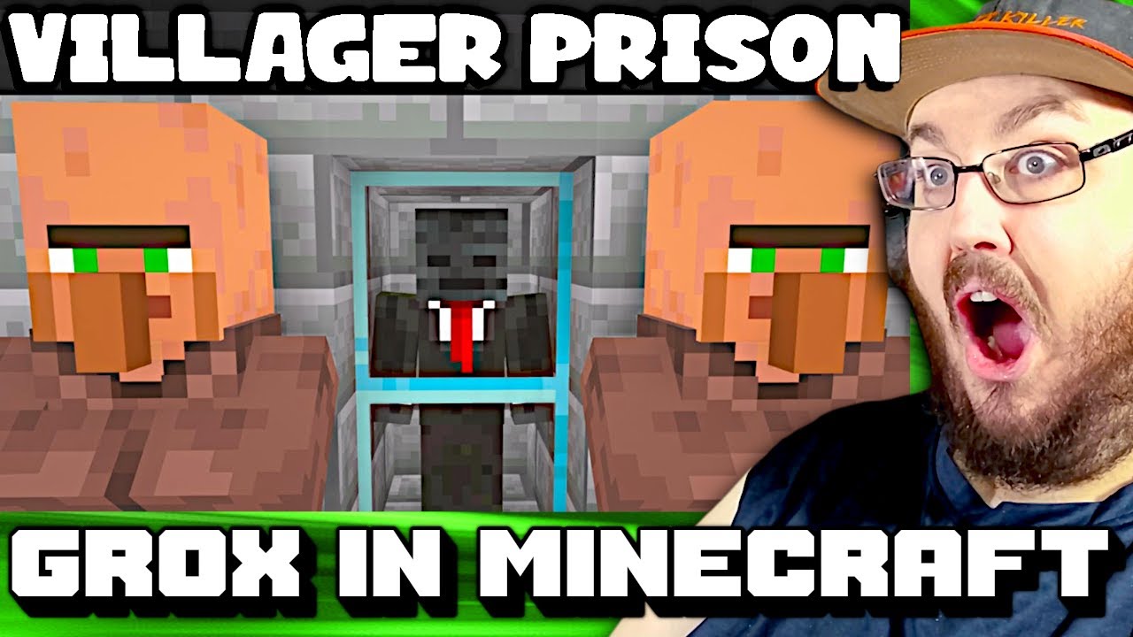 Escaping a Villager Prison in Minecraft | Grox Minecraft Video REACTION!!!