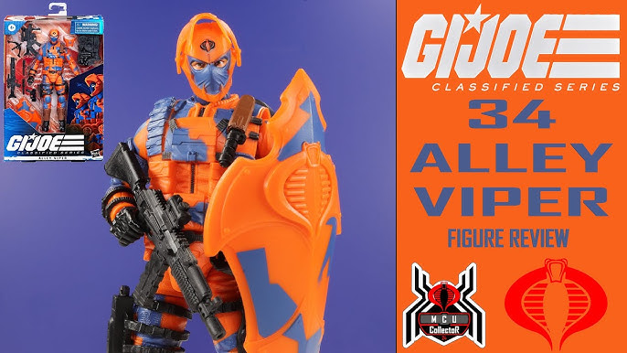 GI Joe Classified Series Alley Viper Action Figure 34 Collectible Premium  Toy, Multiple Accessories 6-Inch-Scale with Custom Package Art