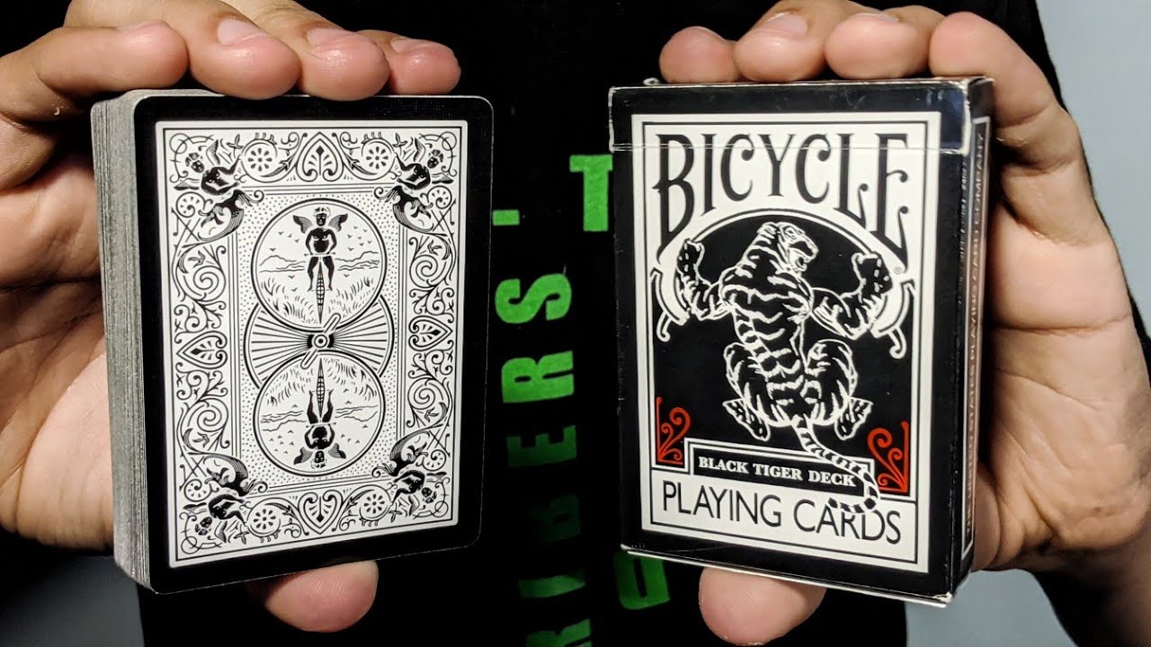 Deck Review Black Tiger Playing Cards Bicycle Cards Black Tiger Youtube