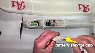 Rc Airplane, A1, Battery Service Cap