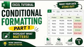 Full Conditional Formatting in Excel (Part 1) | Highlight Data Automatically | Excel Tutorial Update