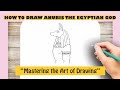 How to draw anubis the egyptian god