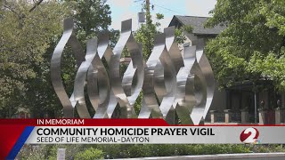 Community homicide prayer vigil at Seed of Life memorial in Oregon District Community homicide prayer vigil at Seed of Life memorial in Oregon District