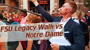 FSU Football Legacy Walk vs Notre Dame