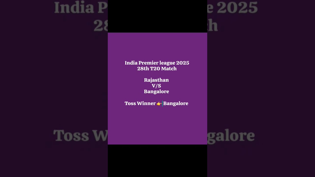 RR 🆚 RCB Toss Prediction | IPL 2025 | Toss Of Today Match | RCB vs RR Toss Prediction 