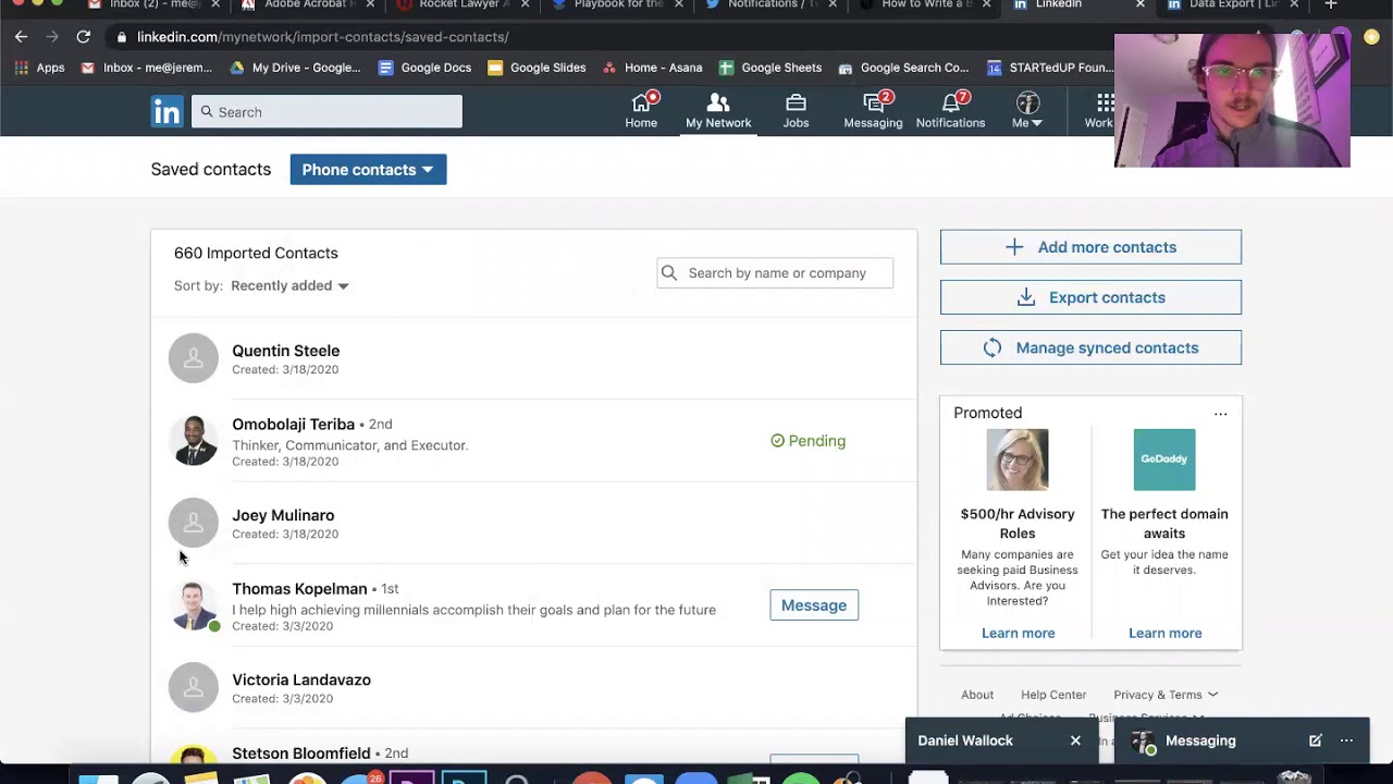 How To Export Your LinkedIn Contacts - YouTube