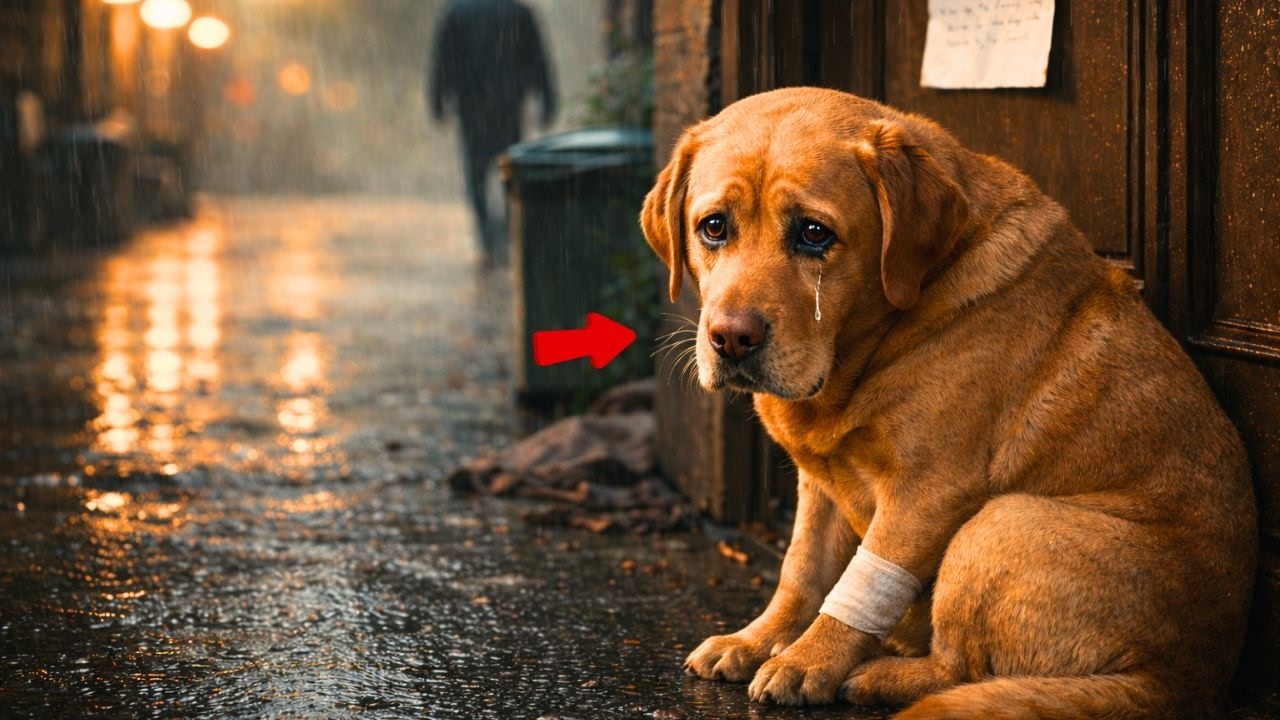 😡💔“Lo dejó bajo la lluvia porque ya era un estorbo… pero el karma llegó.”