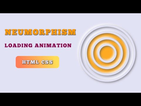 Css neumorphism loading animation