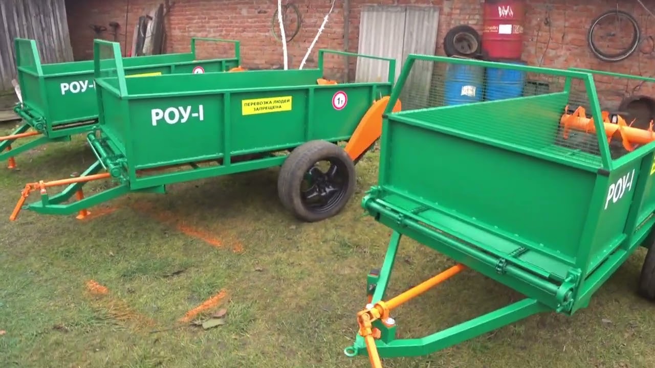 финальный результат с навозарасбрасывателем роу 1.для минитракторов.