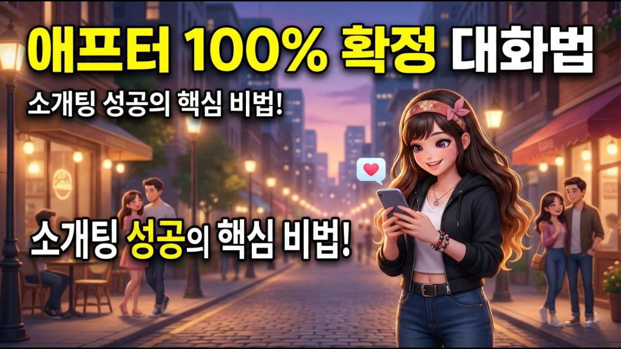 소개팅 호감도 2배 높이는 딱 1가지 대화법