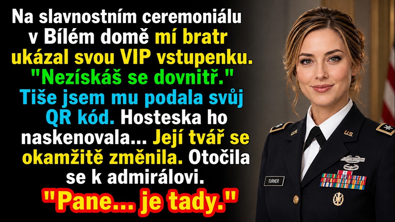Bratr se přede všemi na kontrolním stanovišti u Bílého domu otočil a řekl: „No tak stoupni si za mě, třeba se nad tebou slitují." Celý víkend mi vysvětloval, jak se chovat „v takových místnostech"...