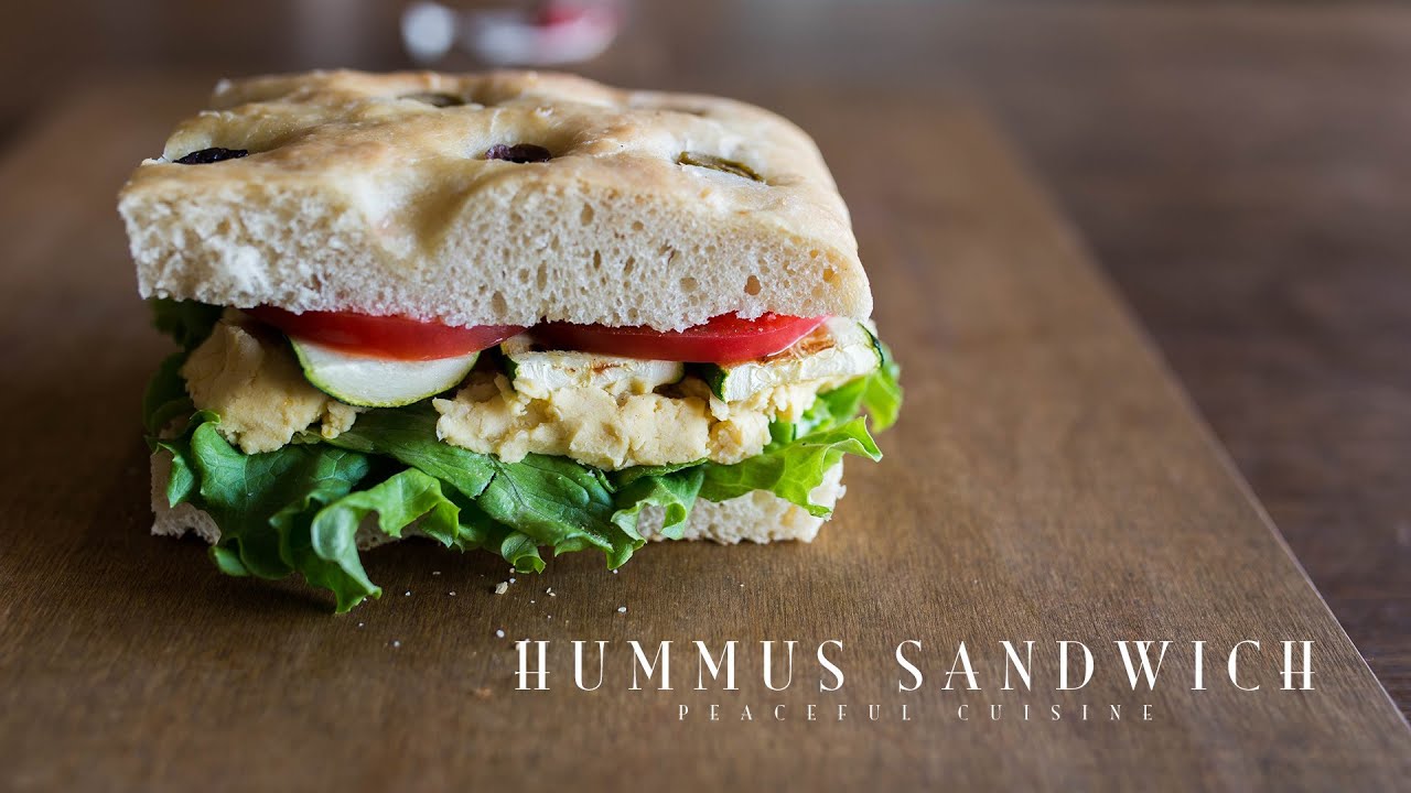 Hummus Sandwich Vegan フムスサンドイッチの作り方 Youtube