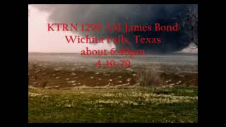 April 10, 1979/KTRN AM 1290 Radio/Wichita Falls Tornado/James Bond #shorts
