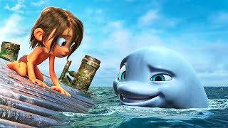 طفل بيغرق في المحيط بيقابل دولفين بينقذه من الموت وبيبقوا اصدقاء | ملخص فيلم dolphin boy