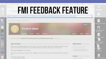 Tell FMI...what you want added to FileMaker | Free FileMaker 14 Videos