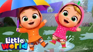 Rain Rain Go Away With Nina And Nico | Kids Songs & Nursery Rhymes by Little World