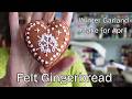 Felt Gingerbread Ornaments Easy DIY Winter Garland