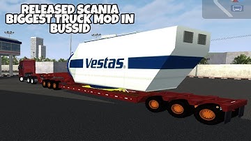 Released Biggest Scania Truck Mod In Bus Simulator Indonesia - Bussid Bus Mod - Bussid Car Mod