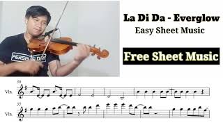 Free Sheet La Di Da - Everglow Easy Sheet Music