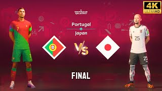 FIFA 23 - Portugal vs Japan | Ronaldo vs Maeda | FIFA World Cup Final Match [4K60]