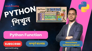 Python Function | Lesson 54 | Python Bangla Full Course | Python Bangla Tutorial 💡🧠✨