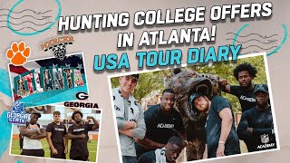 NFL ACADEMY GO HUNTING SCHOLARSHIPS IN THE UNITED STATES 🇺🇸 | TOUR DIARY 🎥 | NFL UK