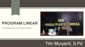 Video Pembelajaran Matematika | Sistem Pertidaksamaan Linier Dua Variabel (SPtDV)