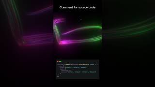 π Amazing Tubes Cursor Using HTML CSS & JavaScript #codinglife