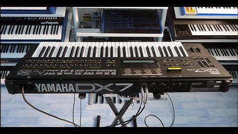 YAMAHA DX7 II FD with E! board FM Synthesizer (1987) RetroSound Soundscapes - Sound Demo